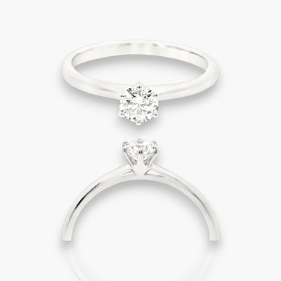 18kt Weißgold Verlobungsring