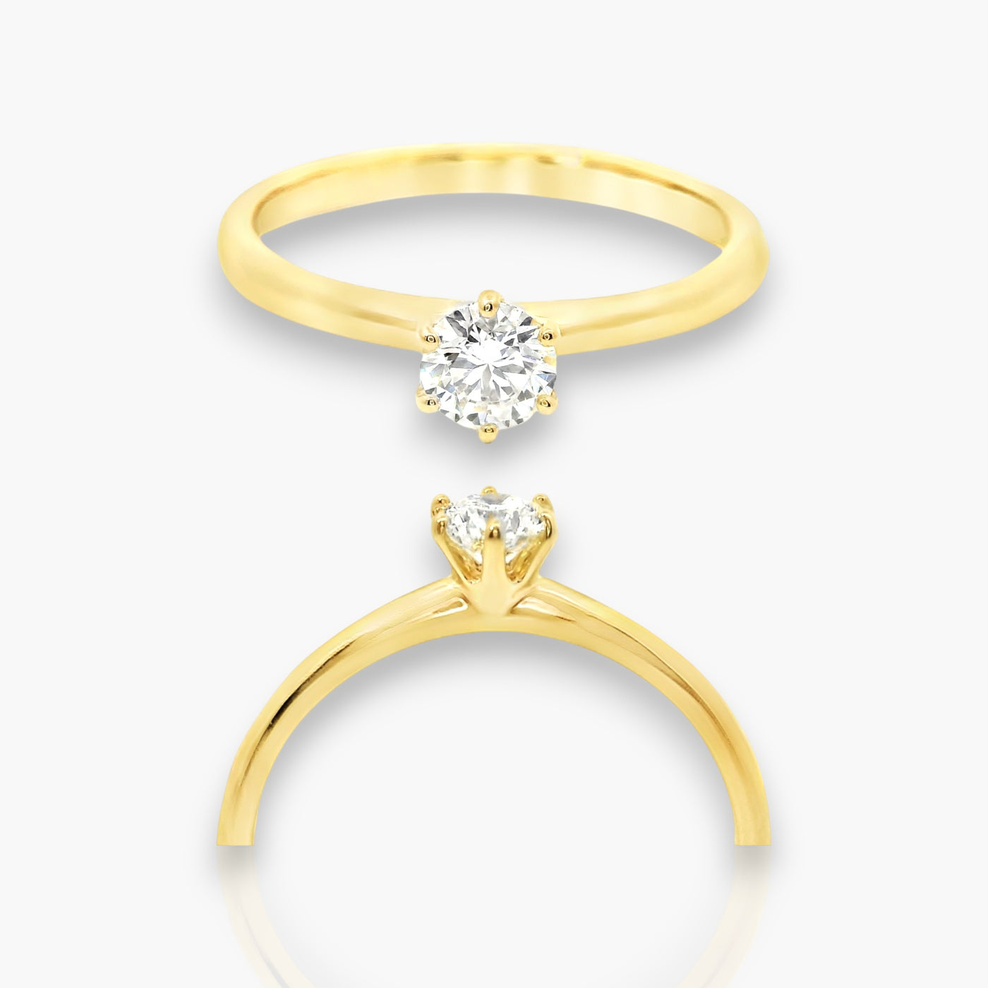 18kt Gelbgold Verlobungsring