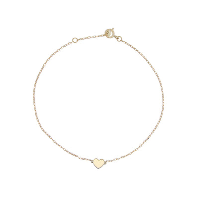 18kt Gold Bracelet with heart motive