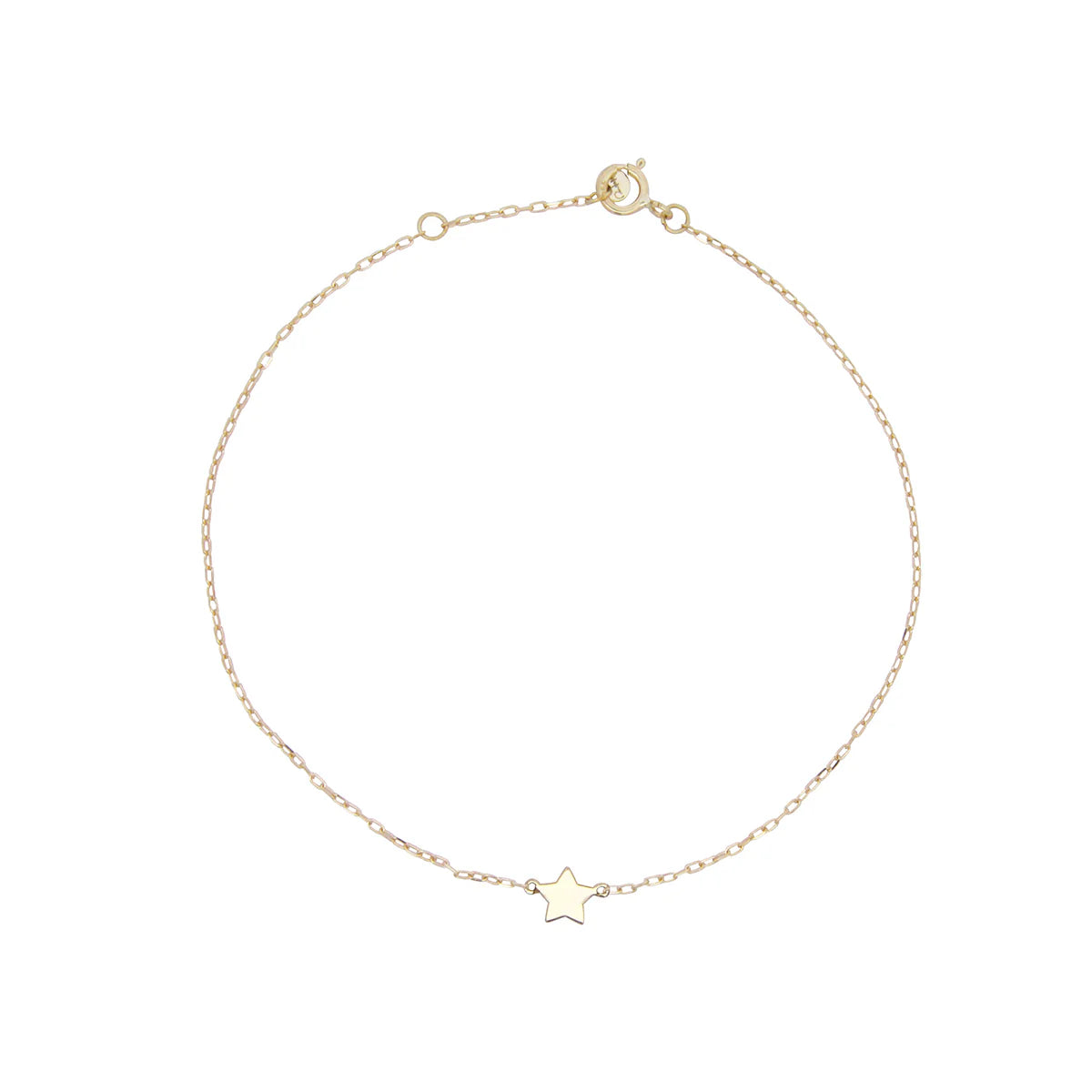 18kt Gold Bracelet with star motive