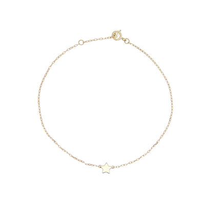 18kt Gold Bracelet with star motive