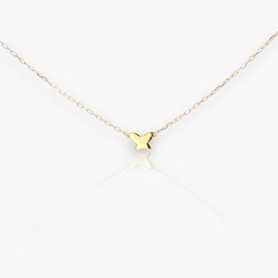18K Gold butterfly choker - Moregola Fine Jewelry