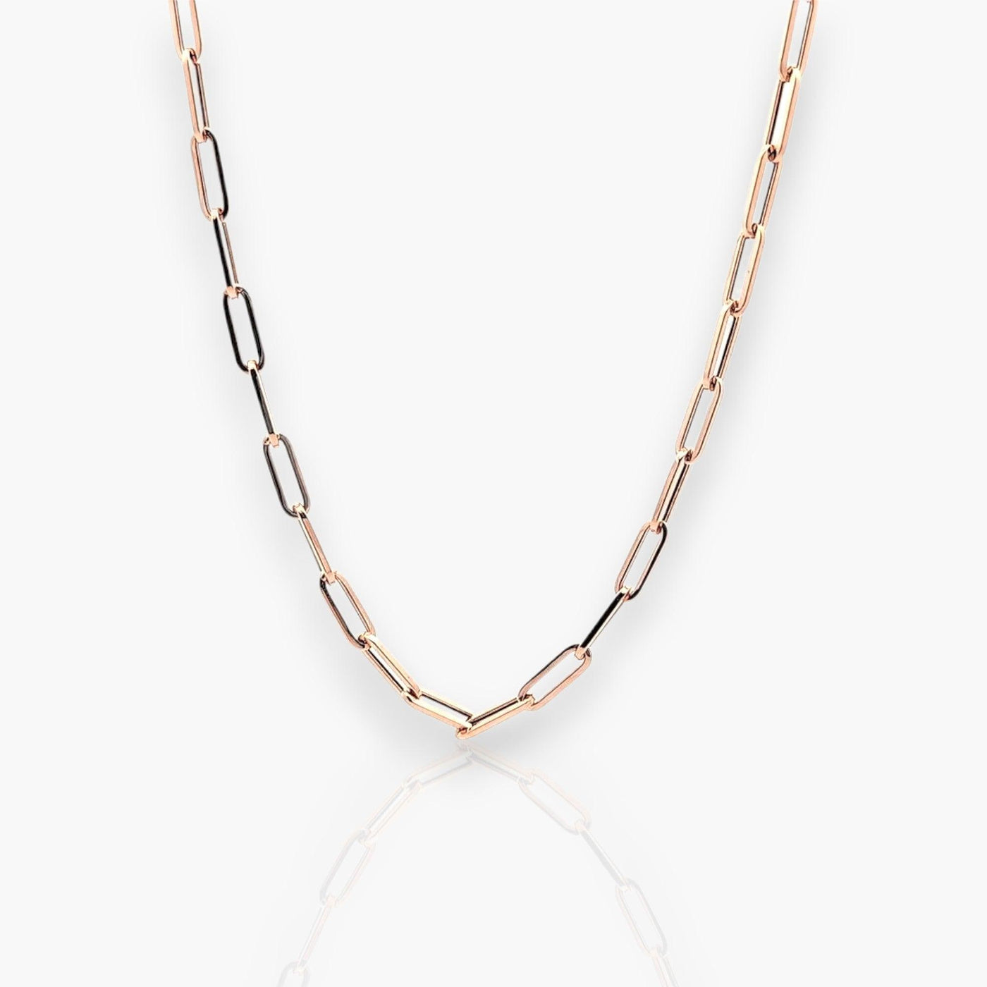 18K Rose Gold Chain Necklace - Moregola Fine Jewelry