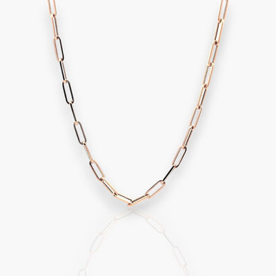 18K Rose Gold Chain Necklace - Moregola Fine Jewelry