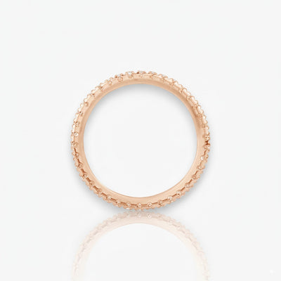 18kt Rosegold Memoire Ring (Diamantgrößen: 0.41ct - 1.64ct)