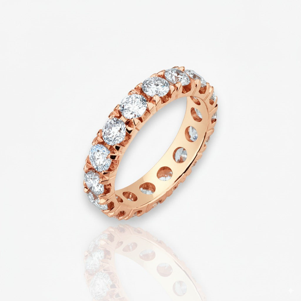 18kt Rosegold Memoire Ring (1.55ct - 3.25ct)