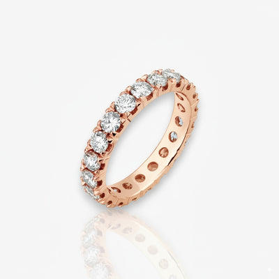 18kt Rosegold Memoire Ring (1.55ct - 3.25ct)