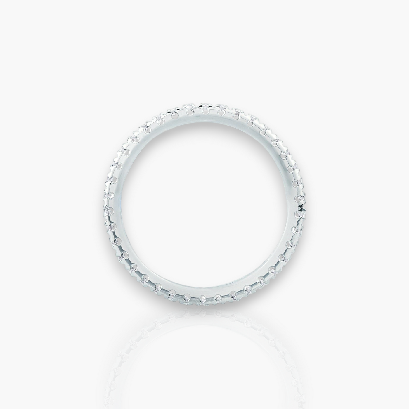 18kt Weißgold Memoire Ring (Diamantgrößen: 0.41ct - 1.64ct)