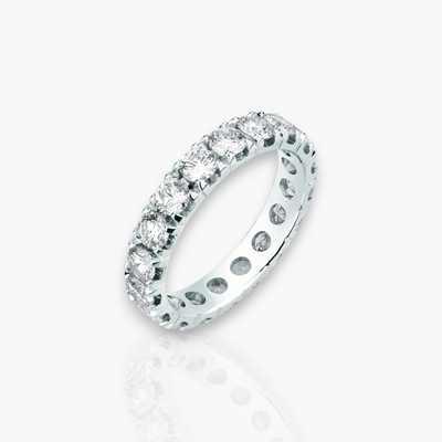 18kt Weißgold Memoire Ring (1.55ct - 3.25ct)