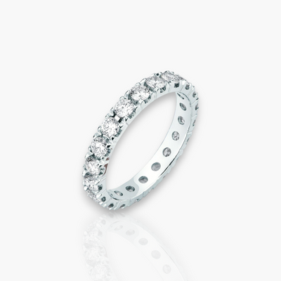 18kt Weißgold Memoire Ring (1.55ct - 3.25ct)