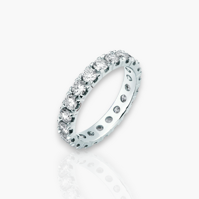 18kt Weißgold Memoire Ring (1.55ct - 3.25ct)