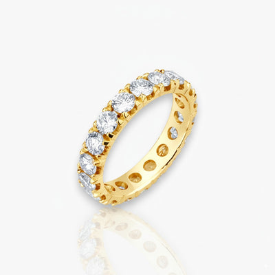 18kt Gelbgold Memoire Ring (1.55ct - 3.25ct)