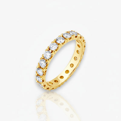 18kt Gelbgold Memoire Ring (1.55ct - 3.25ct)