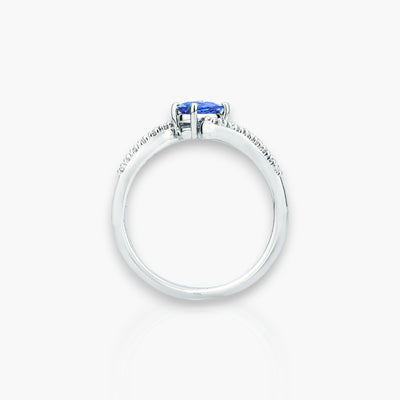 1.02ct Sapphire Ring with Diamonds