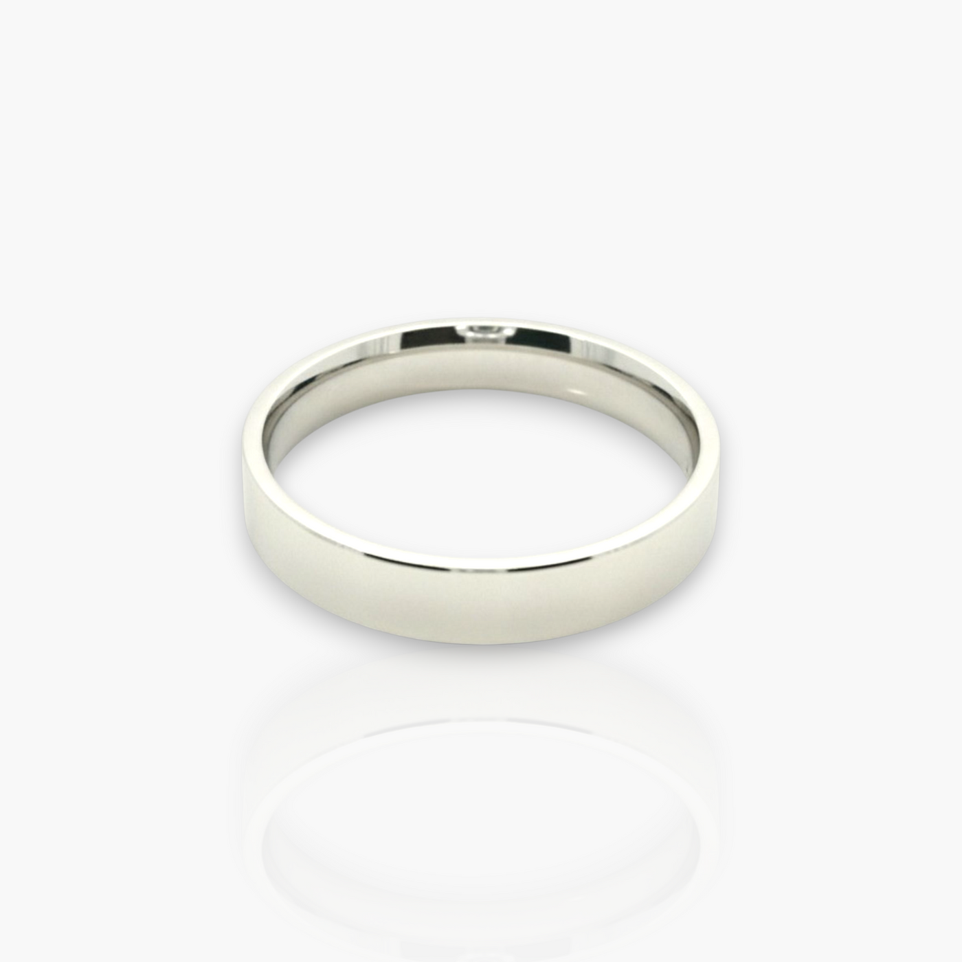 Ehering - 18kt Gold - 4mm, Comfort Fit, Flach, Massiv