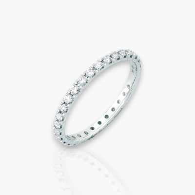 18kt Weißgold Memoire Ring (Diamantengrößen: 0.28ct - 1.68ct)