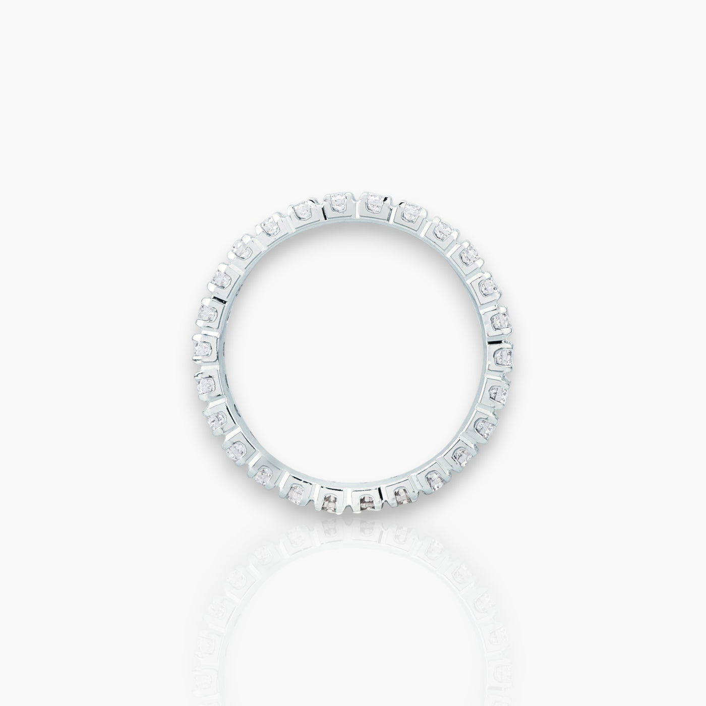 18kt Weißgold Memoire Ring (Diamantengrößen: 0.28ct - 1.68ct)