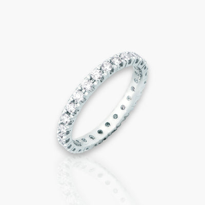 18kt Weißgold Memoire Ring (Diamantengrößen: 0.28ct - 1.68ct)