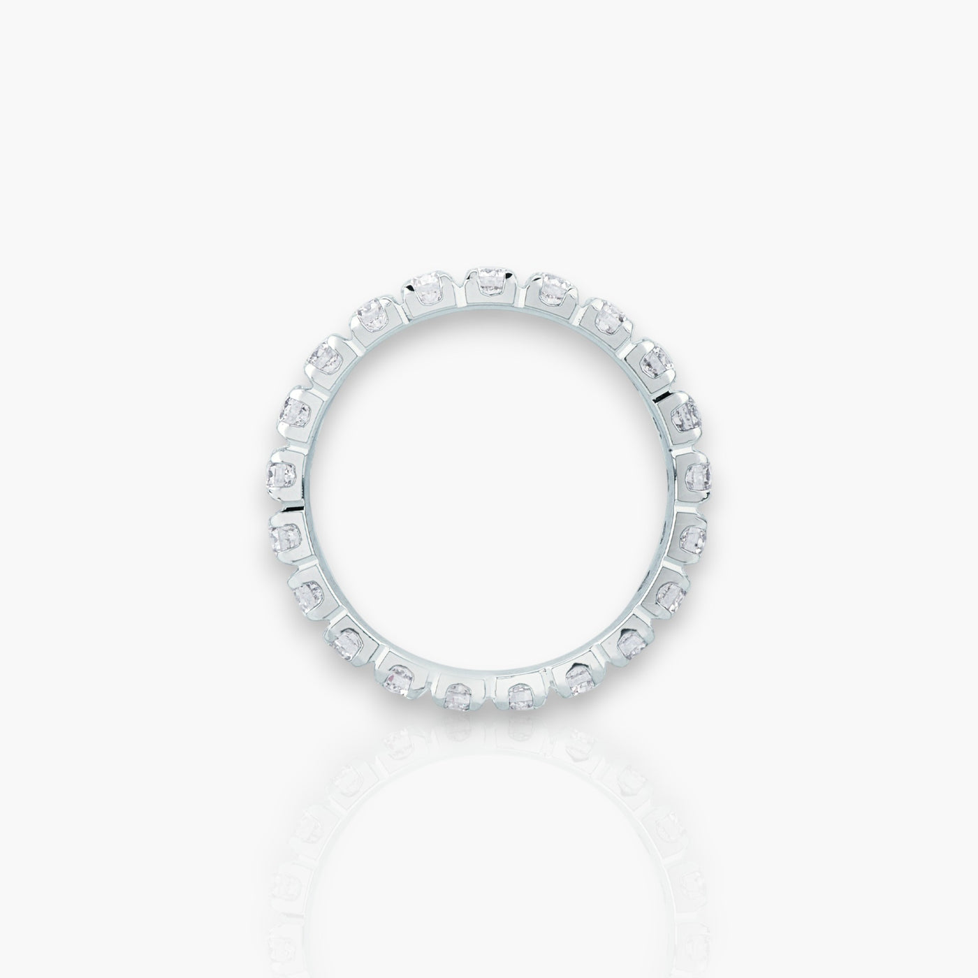 18kt Weißgold Memoire Ring (Diamantengrößen: 0.28ct - 1.68ct)