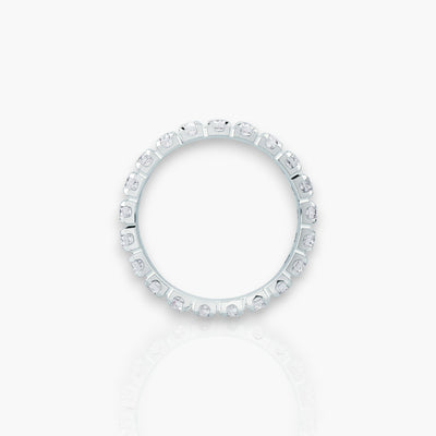 18kt Weißgold Memoire Ring (Diamantengrößen: 0.28ct - 1.68ct)