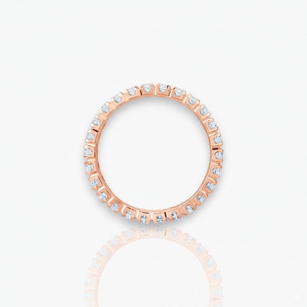 18kt Rosegold Memoire Ring (Diamantengrößen: 0.28ct - 1.68ct)