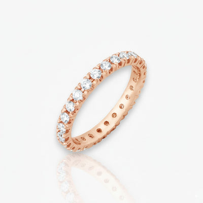 18kt Rosegold Memoire Ring (Diamantengrößen: 0.28ct - 1.68ct)