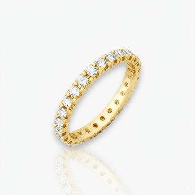 18kt Gelbgold Memoire Ring (Diamantengrößen: 0.28ct - 1.68ct)