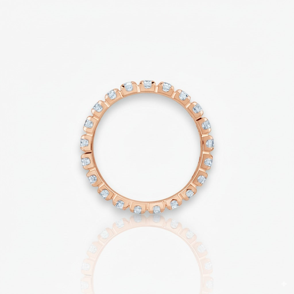 18kt Rosegold Memoire Ring (Diamantengrößen: 0.28ct - 1.68ct)
