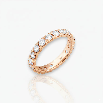 18kt Rosegold Memoire Ring (Diamantengrößen: 0.28ct - 1.68ct)