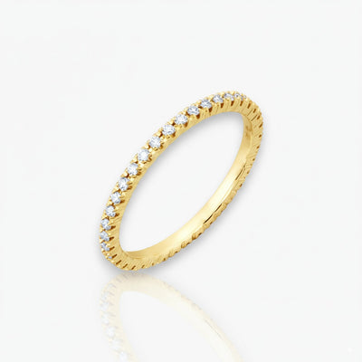 18kt Gelbgold Memoire Ring (Diamantengrößen: 0.28ct - 1.68ct)