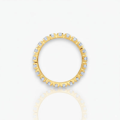 18kt Gelbgold Memoire Ring (Diamantengrößen: 0.28ct - 1.68ct)
