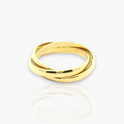 Wedding Ring - 18kt Gold - 2.0mm Intertwined Tripple