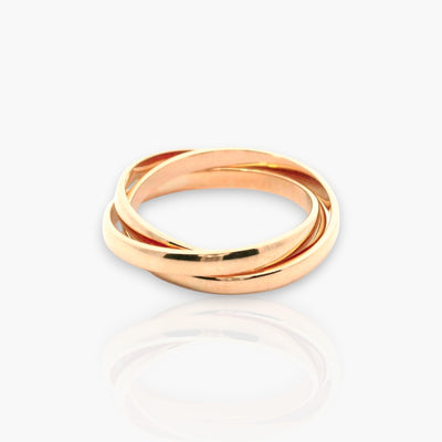 Wedding Ring - 18kt Gold - 2.0mm Intertwined Tripple