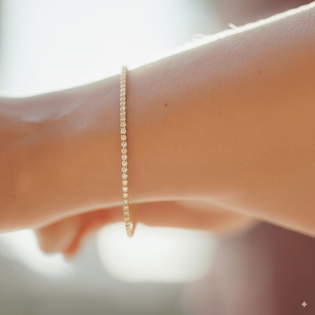 Tennis Bracelet - Yellow Gold
