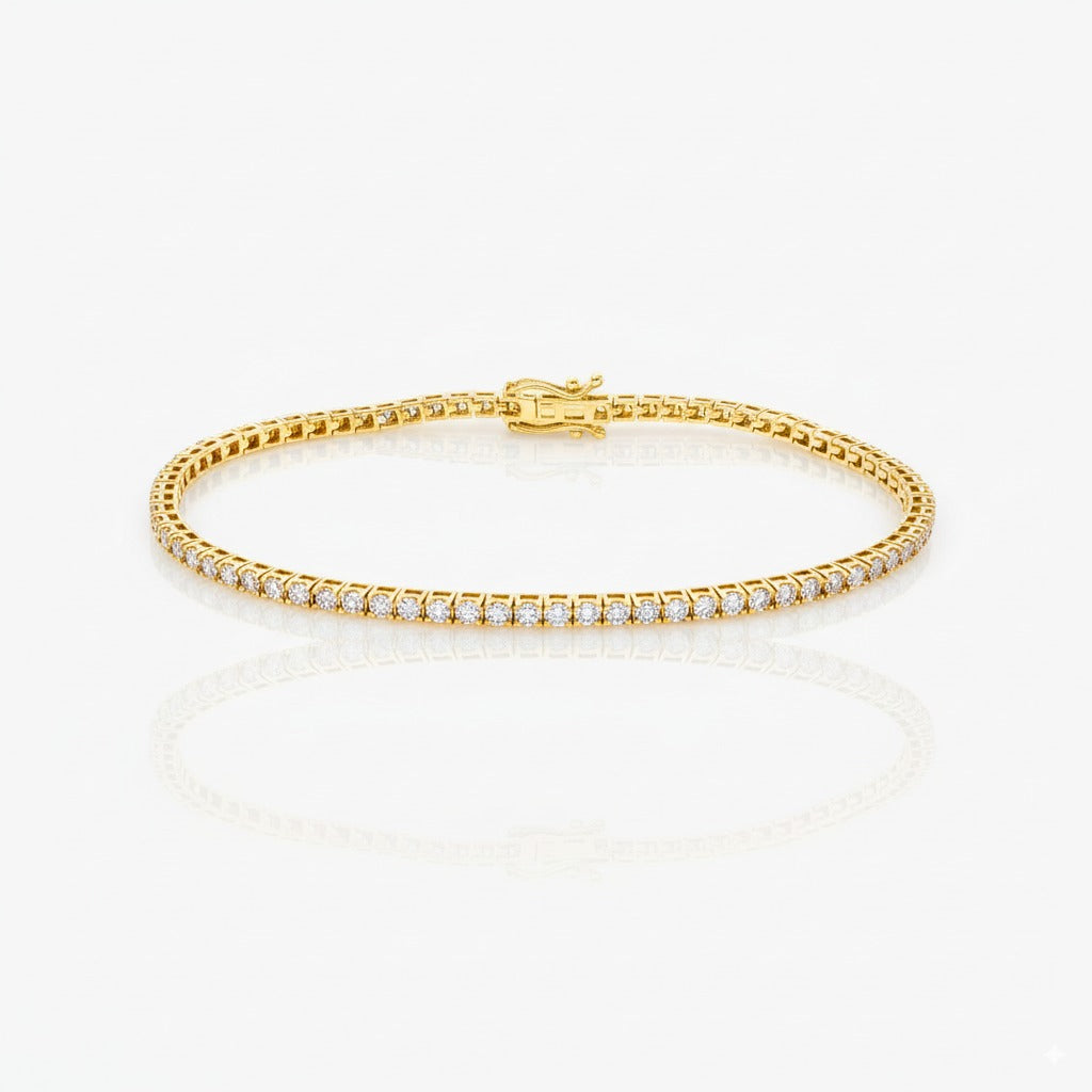 Tennis Bracelet - Yellow Gold