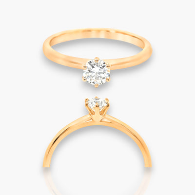 18kt Rosegold Verlobungsring