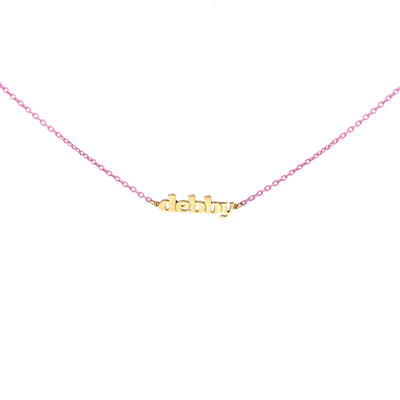 Customizable Choker with 18K gold Letters - Moregola Fine Jewelry
