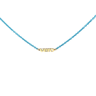 Customizable Choker with 18K gold Letters - Moregola Fine Jewelry