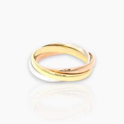 Wedding Ring - 18kt Gold - 2.0mm Intertwined Tripple