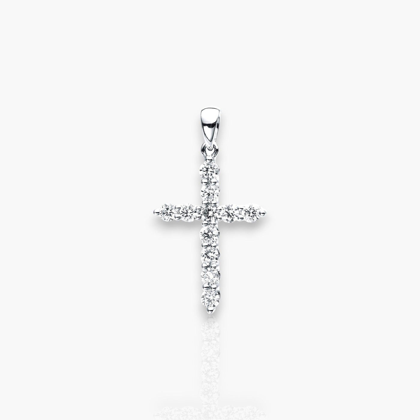 Diamond Cross Pendant - Moregola Fine Jewelry