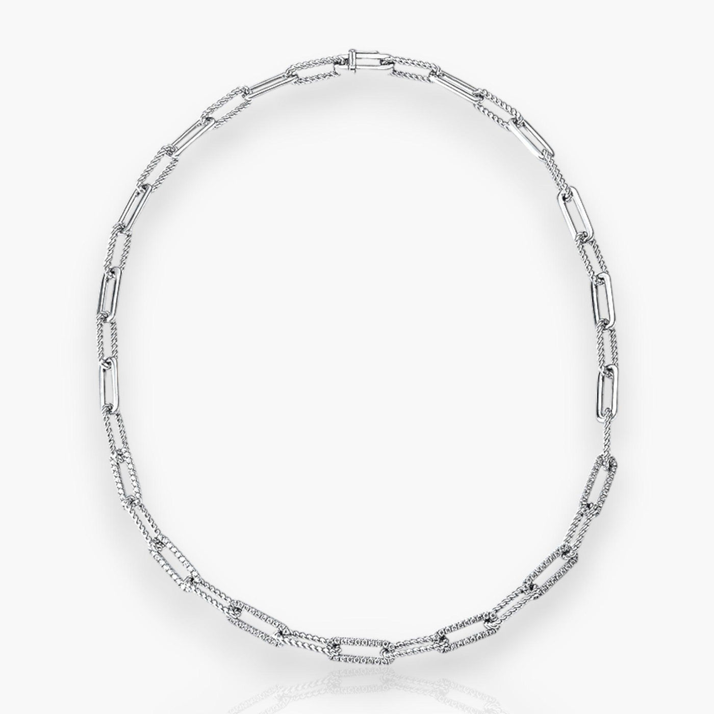 Chain Necklace - White Gold - Moregola Fine Jewelry