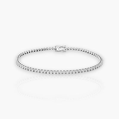 Tennis Bracelet - White Gold - Moregola Fine Jewelry