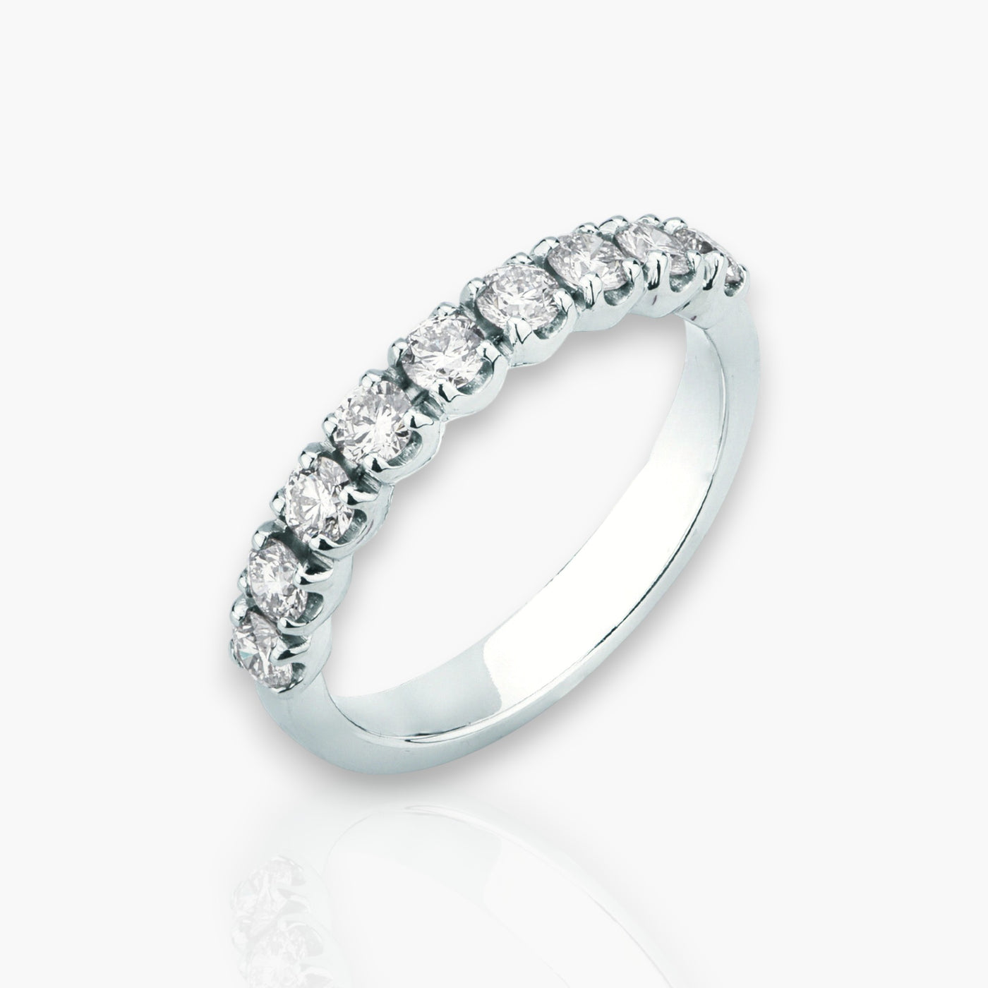 18kt White Gold Anniversary Ring, 0.70ct