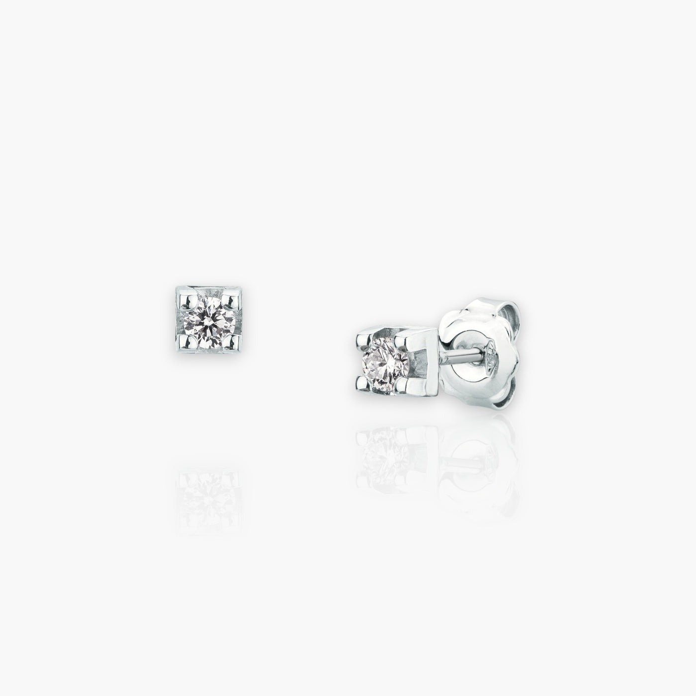 18kt Ohrstecker aus Weißgold mit 0.36ct Diamanten