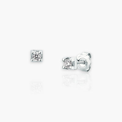 18kt Ohrstecker aus Weißgold mit 0.36ct Diamanten