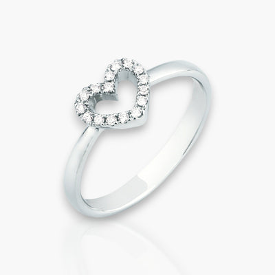 Diamond Heart Ring