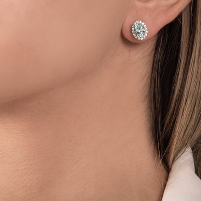 Brazilian Aquamarine Earrings in 3 sizes - Moregola Fine Jewelry
