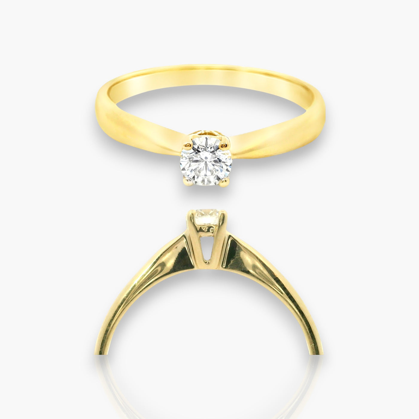 18kt Gelbgold Verlobungsring