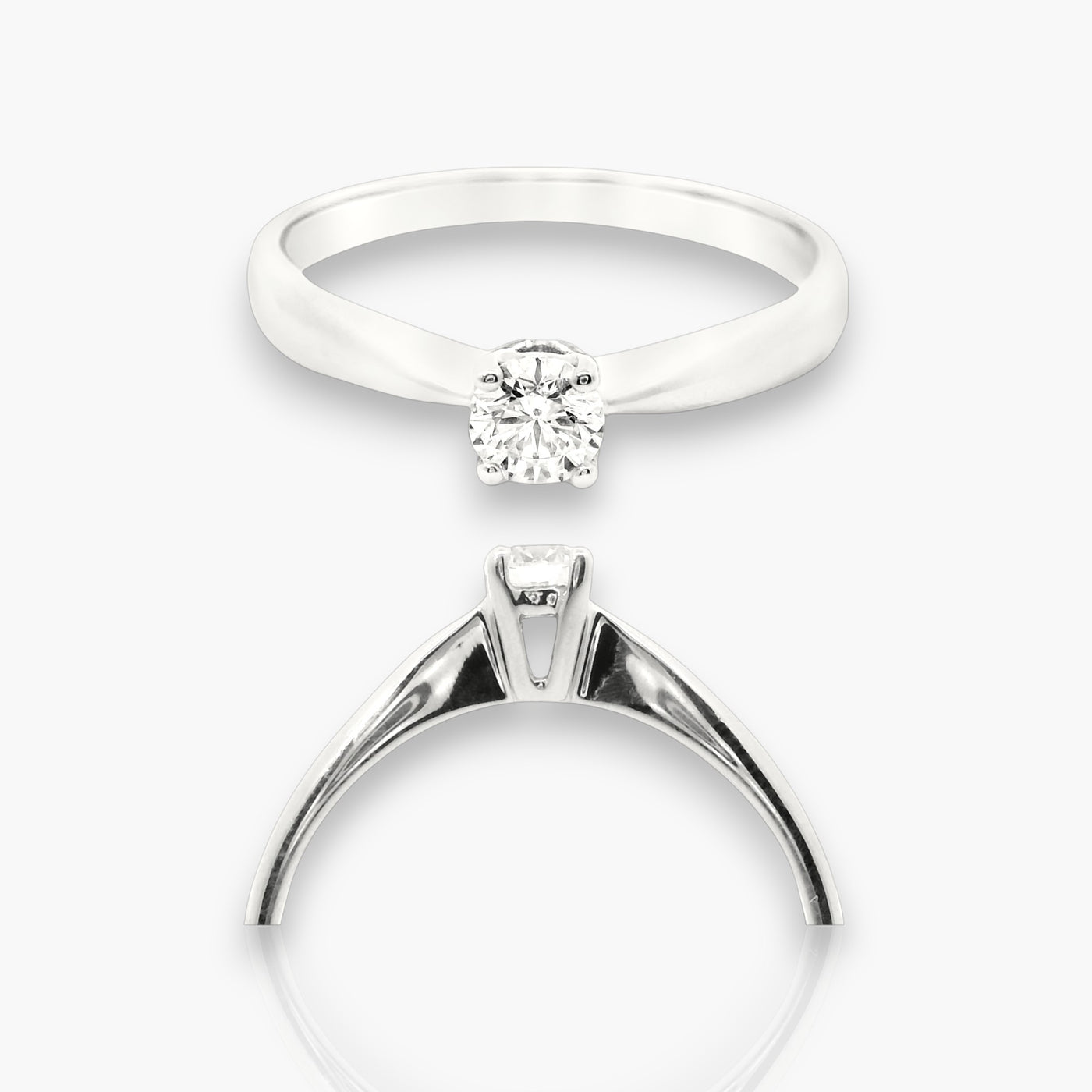 Diamond Solitaire Engagement Ring (in different sizes)