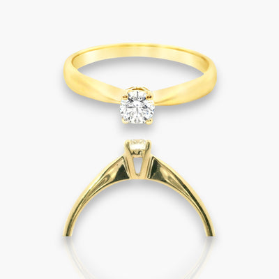 18kt Gelbgold Verlobungsring